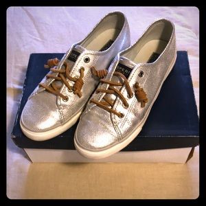 Sperry seacoast! Printed Metallic Python